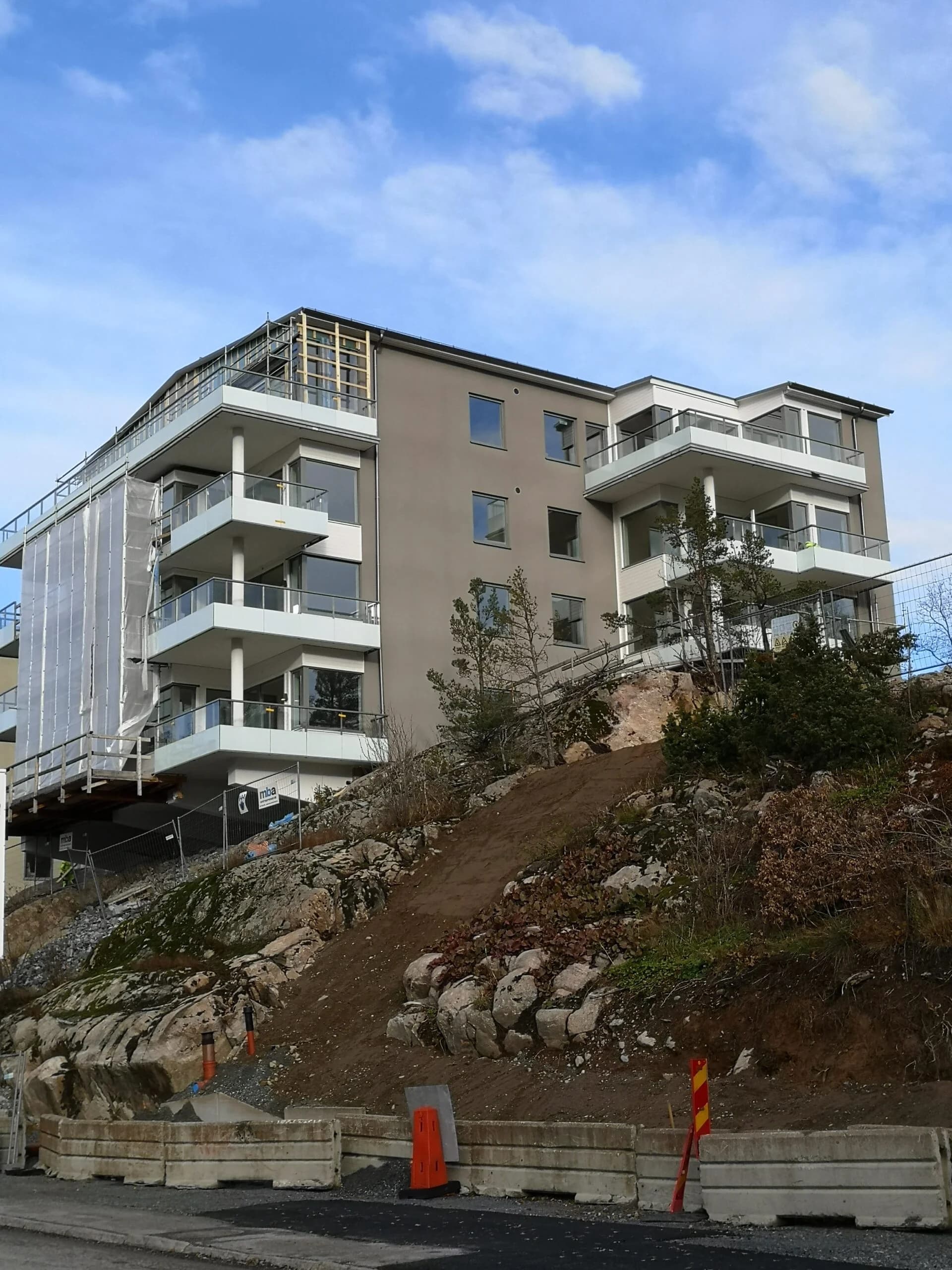 Modern apartment building